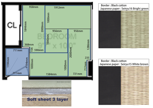 Precision Tatami Sizing and Placement
