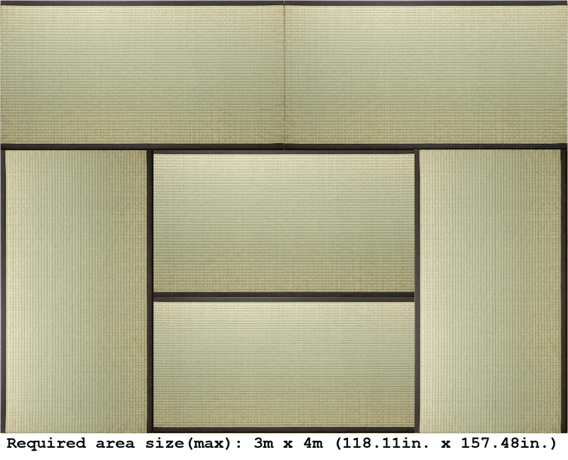 Made-to-measure tatami mat example 6